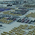 Detailed Urban City Model Featuring High Rise And Low Rise Buildings Layout