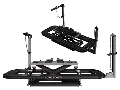 Industrial Heavy Duty Car Lift Equipment With Hydraulic Lifting Platform And Stable Support Structure 3d model