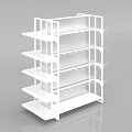 Open Design Display Shelving Units with Metal Frame and Wooden Shelves for Retail Stores