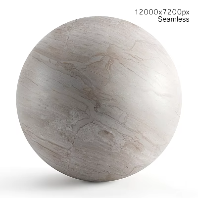 Decorative Marble Sphere Component With Natural Vein Texture And Smooth Surface 3d model