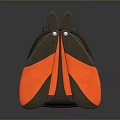 Rabbit Ear Design Backpack With Brown And Orange Color For Daily Use