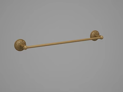 Single-pole towel rack 3d model