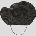 Camouflage Pattern Wide Brim Hat With Adjustable Strap For Outdoor Activities And Stylish Look