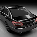 Black Luxury Sedan With Modern Front Grille Sleek Body And Stylish Headlights