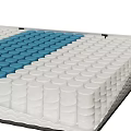 Stacked Mattress Layers With Colored Foam And Supportive Base Structure Design