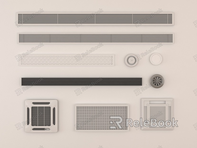 Modern air outlet air conditioning outlet model