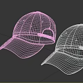 Two Stylish Hats Red With RIFF Lettering And Black With Circular Design