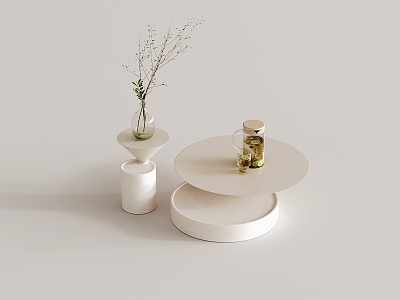 Cream wind coffee table ornaments combination model