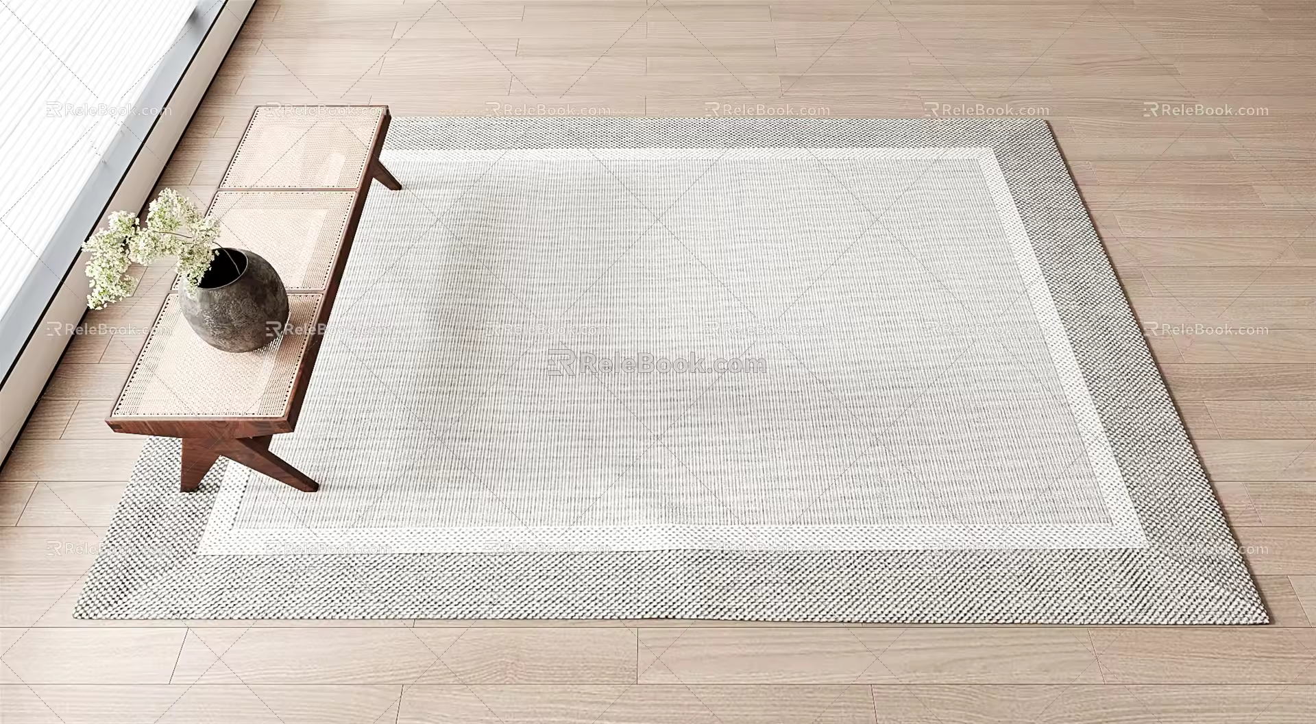 Modern Square Carpet Carpet 3d model