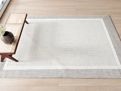Modern Square Carpet 3d model