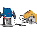 BOSCH Electric Router And DEWALT Circular Saw As Essential Hardware Tools For Woodworking Projects