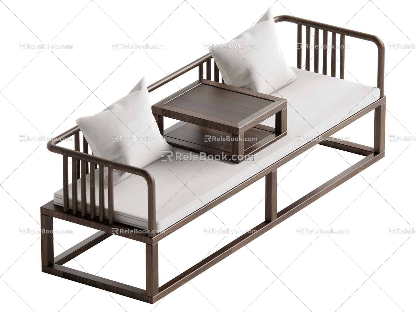 New Chinese-style Lohan Bed model