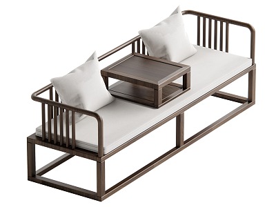 New Chinese-style Lohan Bed model