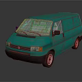 Modern bus minibus minivan driverless bus 3d model