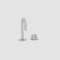 Modern Stainless Steel Faucet with Curved Spout and Single Handle Design