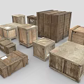 Heavy Duty Industrial Equipment Packaging with Durable Wooden Crates of Various Sizes