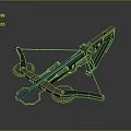 Bow Compound Bow Pinball Compound Bow Crossbow Mechanical Crossbow Shifting Bow and Arrow Shoot Distal Equipment 3d model