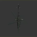 Camouflage Military Helicopter with Large Main Rotors Tail Rotor and Detailed Exterior