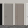 Modern Hinged Doors with Multiple Color Options and Sleek Design for Interior Home Spaces 3d model