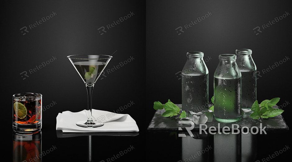 Modern Wine Glass Wine Cup model