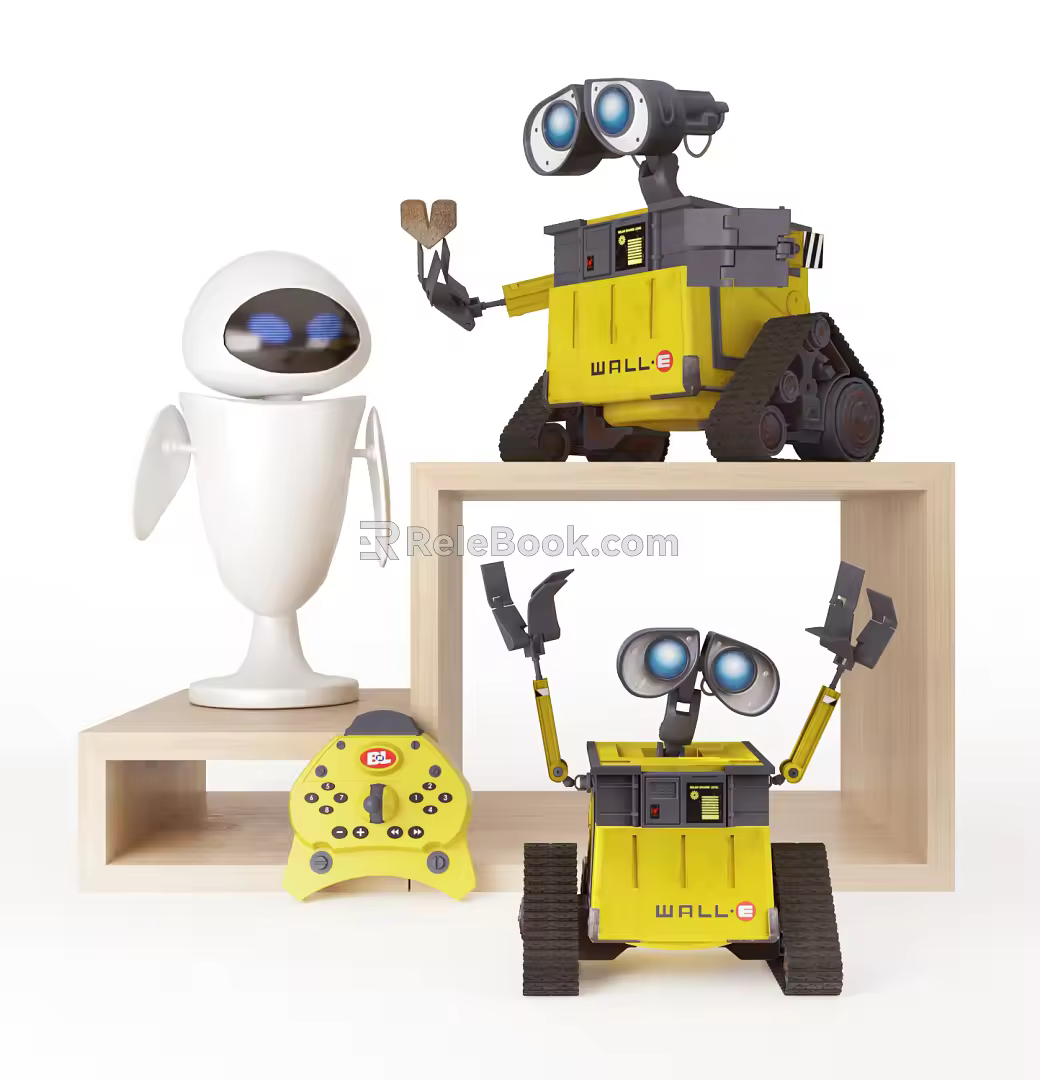 Modern robot ornaments toy ornaments 3d model