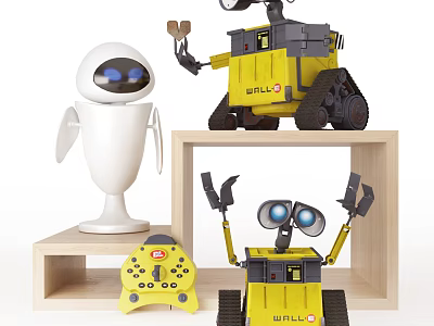 Modern robot ornaments toy ornaments 3d model