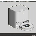 sweeping robot 3d model