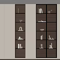 Modern minimalist bookcase 3d model