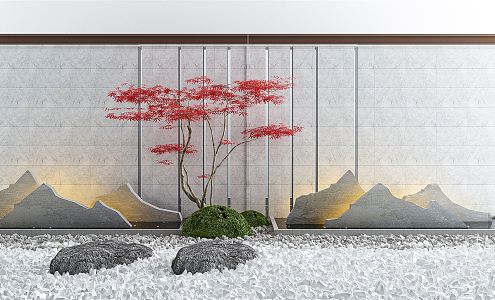 New Chinese landscape sketch 3d model