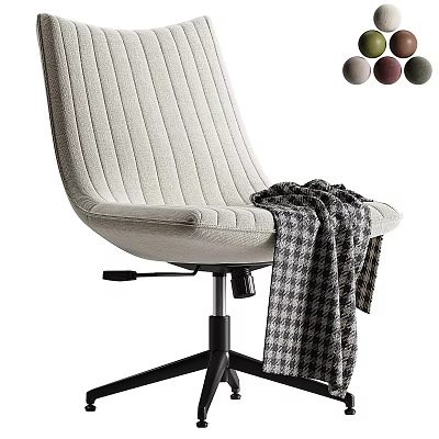 Modern Fabric Sofa And Coffee Table Set With Striped Design Plaid Blanket And Color Options 3d model