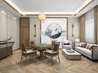 New Chinese Chess Room 3d model