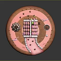 Fairy Tale Gingerbread House With Candy Decorations Lollipops And Pink Pathway
