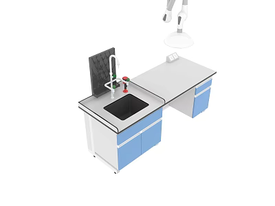Modern laboratory bench 3d model
