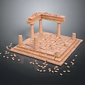 Columns Stone Columns Stone Columns Old Columns Roman Columns Roman Columns Classical Columns Greek Columns 3d model