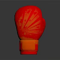 Red Boxing Glove Essential Sports Equipment for Training and Fitness