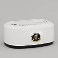 Modern White Washing Machine With Digital Display And Control Panel