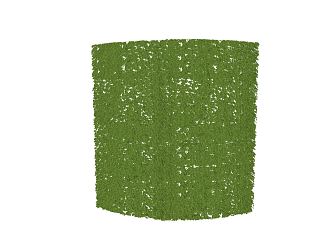 Modern Green Wall 3d model