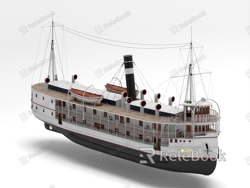 modern yacht passenger ship yacht model