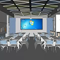 Classroom 3d model