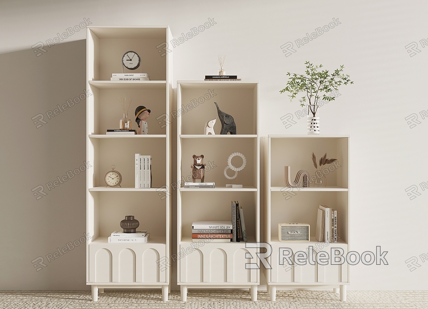 Modern Storage Rack Cream Storage Rack model