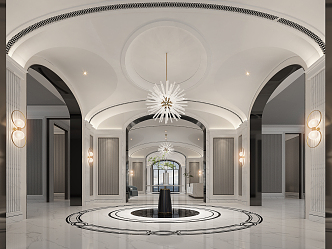 Jianou Aisle Hotel Entrance Aisle 3d model