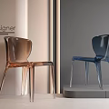 Single chair without armrest 3d model
