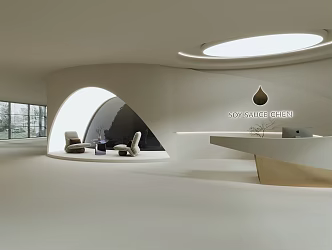 Quiet Hall Front Desk 3d model