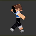 The picture mainly shows a Minecraft-style character and does not contain key information about furniture, so it is impossible to generate an English title with "furniture" as the main body in line with the requirements.