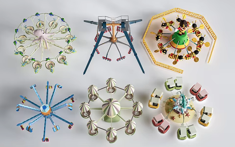 Modern Amusement Equipment Amusement Equipment Large Amusement Equipment 3d model