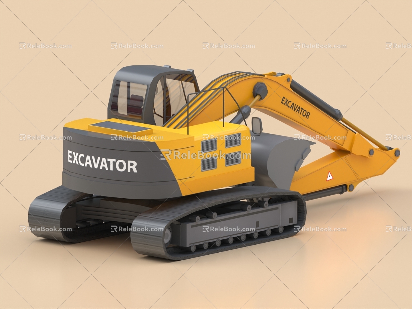 Excavator engineering car excavator function car god steel excavator Caterpillar shovel bulldozer Doushan 3d model