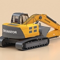 Excavator engineering car excavator function car god steel excavator Caterpillar shovel bulldozer Doushan 3d model