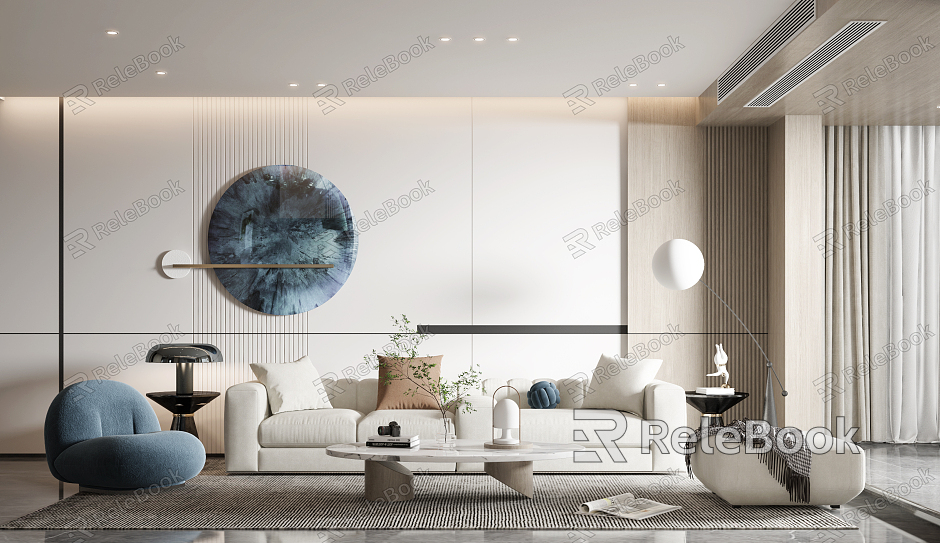 modern living room model