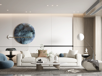 modern living room model