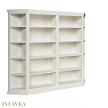 White Open Shelving Unit With Multiple Shelves For Home Organization